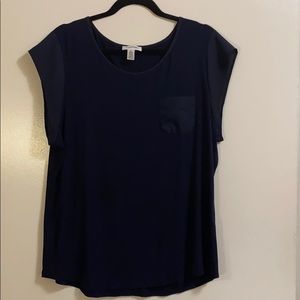 Calvin Klein Navy Blouse Size XL